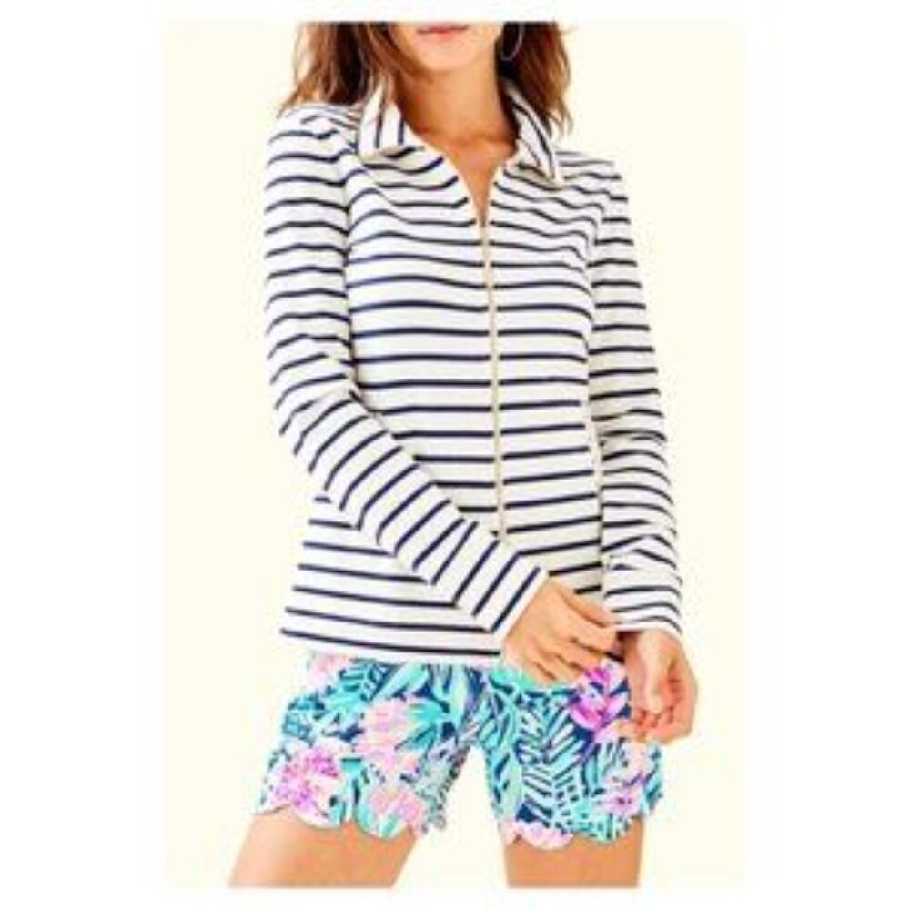 Lilly Pulitzer UPF 50+ Bennett Zip Up Jacket L